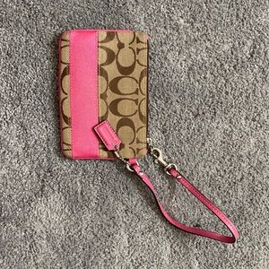 Small coach wristlet
